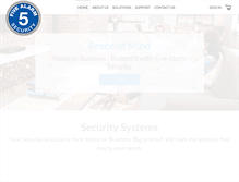 Tablet Screenshot of fivealarmsecurity.com